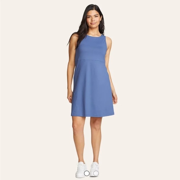 Eddie Bauer Dresses & Skirts - Eddie Bauer Aster empire waist sleeveless dress blue M new NWT